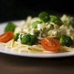 spaghettis brocoli sauce fromage