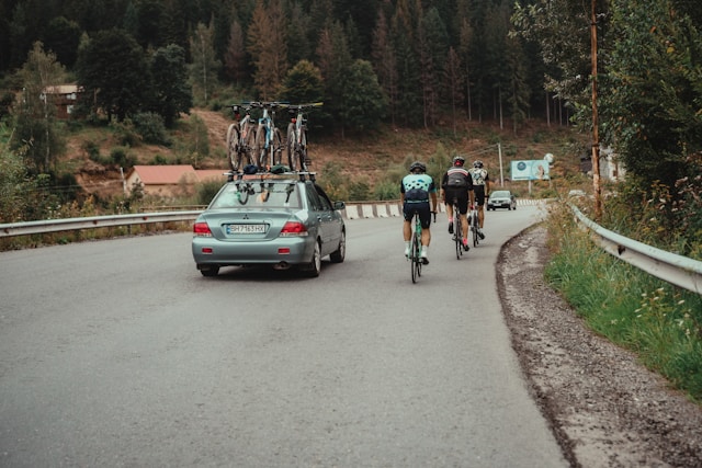 porte-vélos sur voiture